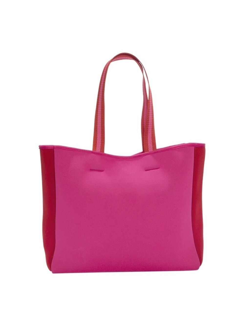 SUMMERSALT
Neoprene Beach Tote in Pink/Red